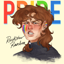 freetoedit pride pridemonth gay ranboo ranboofanart prideranboo rainbow priderainbow drawing sketch procreate digitalart myart trans transandgay