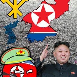 coreadelnorte kimjongun comunismo bandera freetoedit