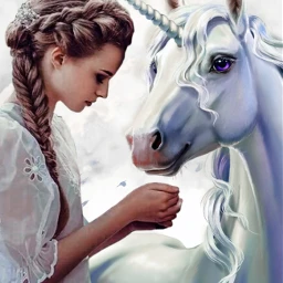 freetoedit unicorn magical fantasy imagination woman person whiteaesthetic fantasyart eccolorwhite colorwhite