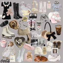 freetoedit coquette dollcore soft pink lanadelrey headers dollette winter uggs bambi bambieyes cozy fashion sweet