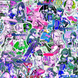 freetoedit beidou nigguang genshin genshinimpact gay lesbian anime game manga gf complex edit cybercore aesthetic kpop bts blackpink purple yellow picsart overlay sticker premades naruto