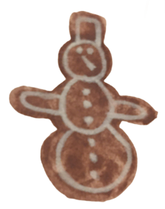 freetoedit gingerbread christmas christmascookies cookies snowman watercolor aquarelle