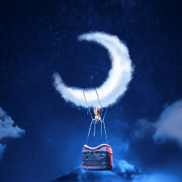 moon sky cloudy digitalart thedenarts easter heypicsart mycreativity ramadan ramadankareem ramadankareem2022 blueaesthetic stayinspired freetoedit