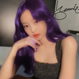 jennie purple cute byyecchi freetoedit