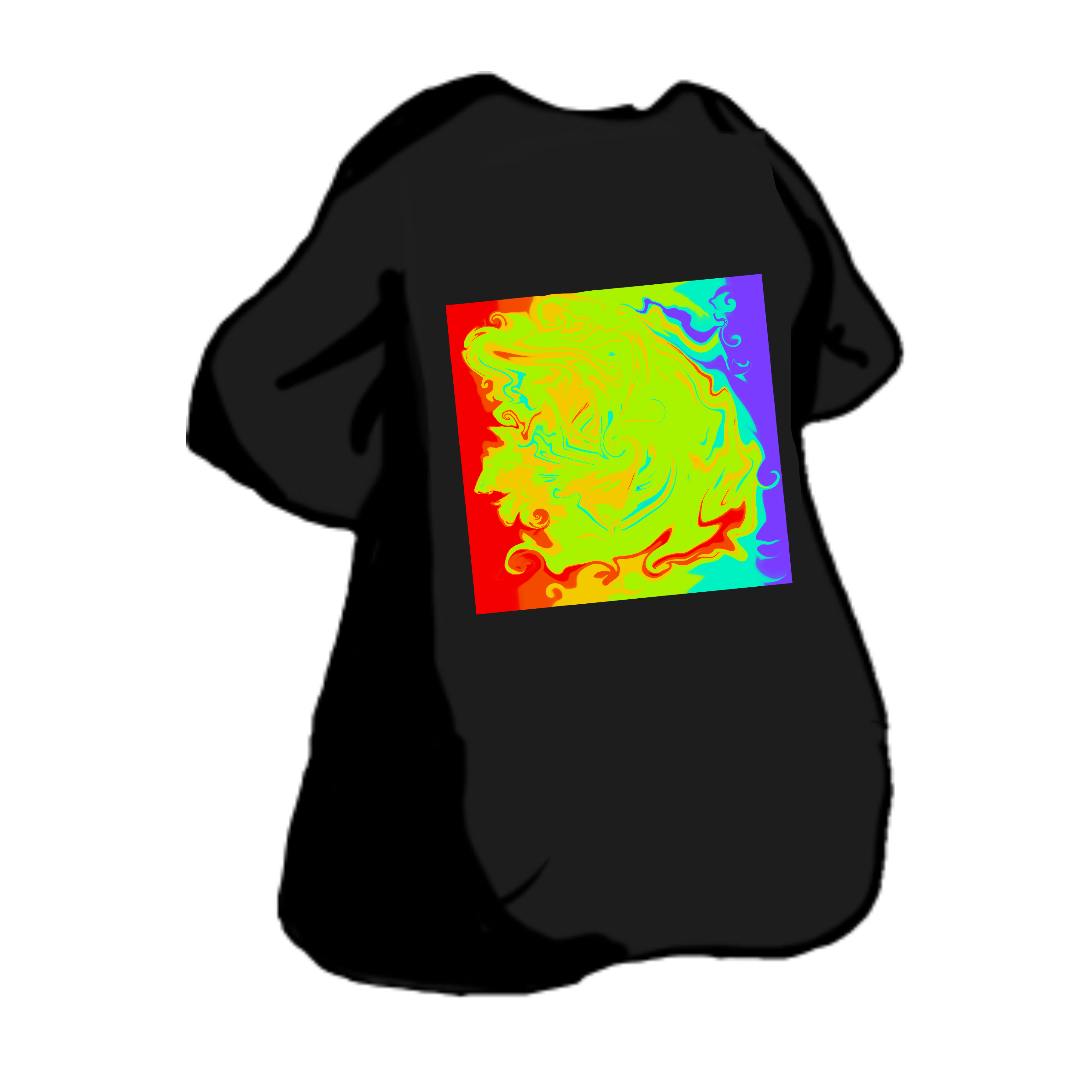 freetoedit A tie dye T-shirt sticker by @random_editzzz_woo