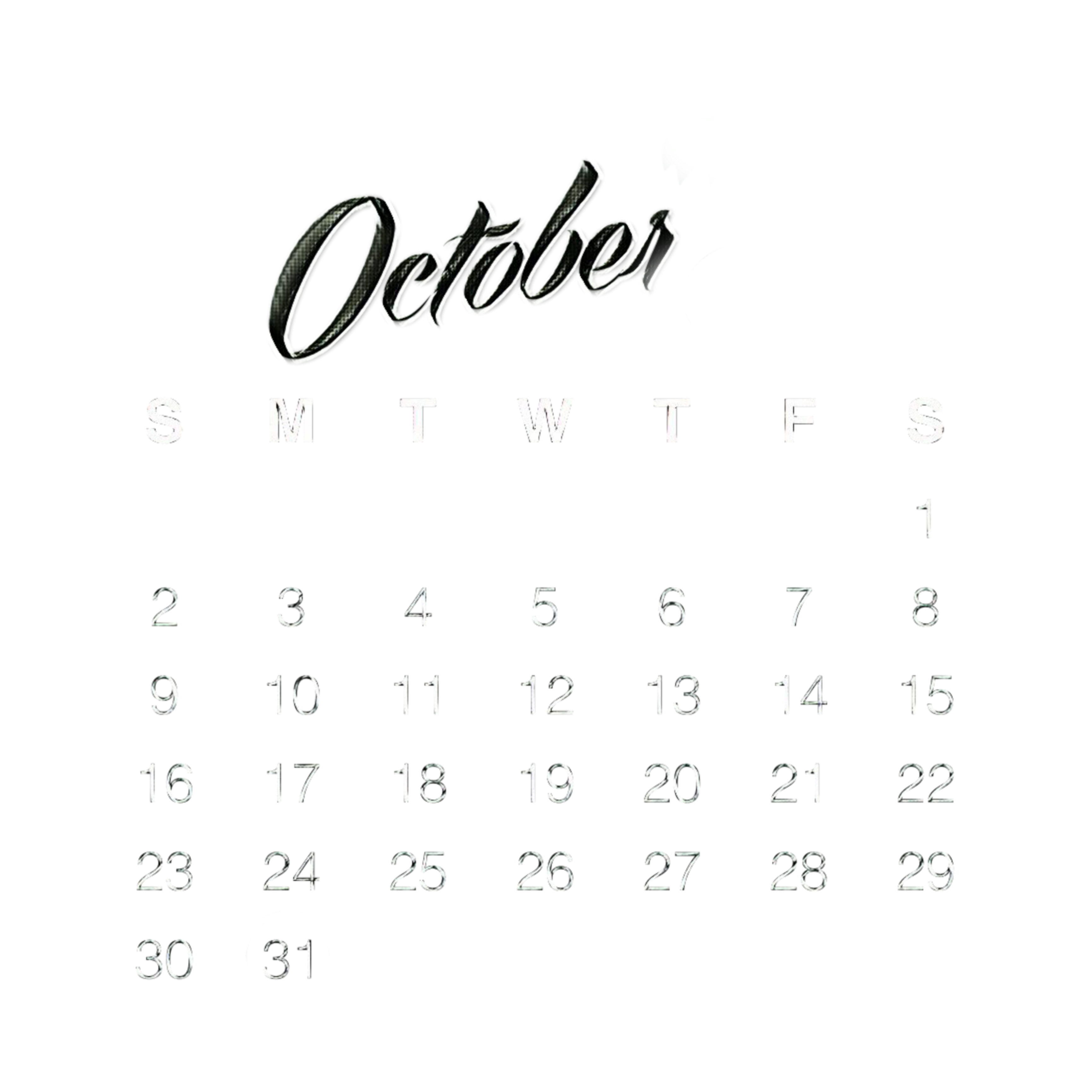 octubre october calendar sticker by @montserratluam