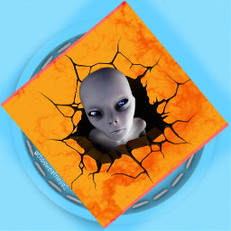 alien crack babyblue blue ufo circle freetoedit