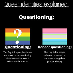 freetoedit questioning queer pride lgbtqia genderquestioning genderquestioningflag questioningflag gender queeridentitiesexplained explained queerexplained