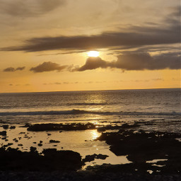 freetoedit remixit remixme landscape nature sunset picsart ocean makemefamous makeawesome