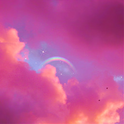 madewithpicsart madebyme myphoto clouds rainbow myedit pink ecmasterschallengeindieeffect masterschallengeindieeffect