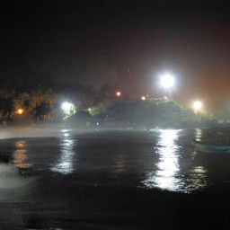 oxaca puertoescondido playa arena olas agua niebla smoke fotografianocturna photogr phonto