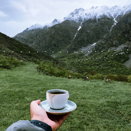 freetoedit nature landscape mountains coffee