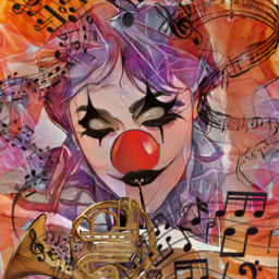 clown circus circusbaby payasa payasita music musicislife song freetoedit picsart gallery visualart imagination surrealism magic magiceffect colorful