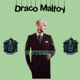 draco harrypotter malfoy dracomalfoy slytherin quickedit pfp freetoedit green darkgreen cute