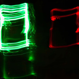 red green lights lightpainting photography original local