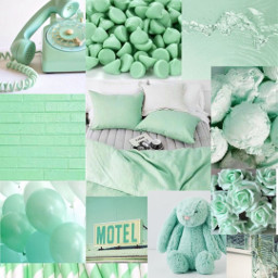 green aesthetic aestheticcollage cute loveitsomuch freetoedit