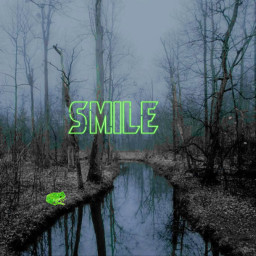 freetoedit greyaesthetic neon frog smile