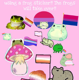 freetoedit frogs pansexual bisexual lesbian lgbtqia