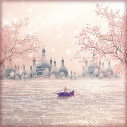 freetoedit fantasy surreal pinkworld peaceful glitter