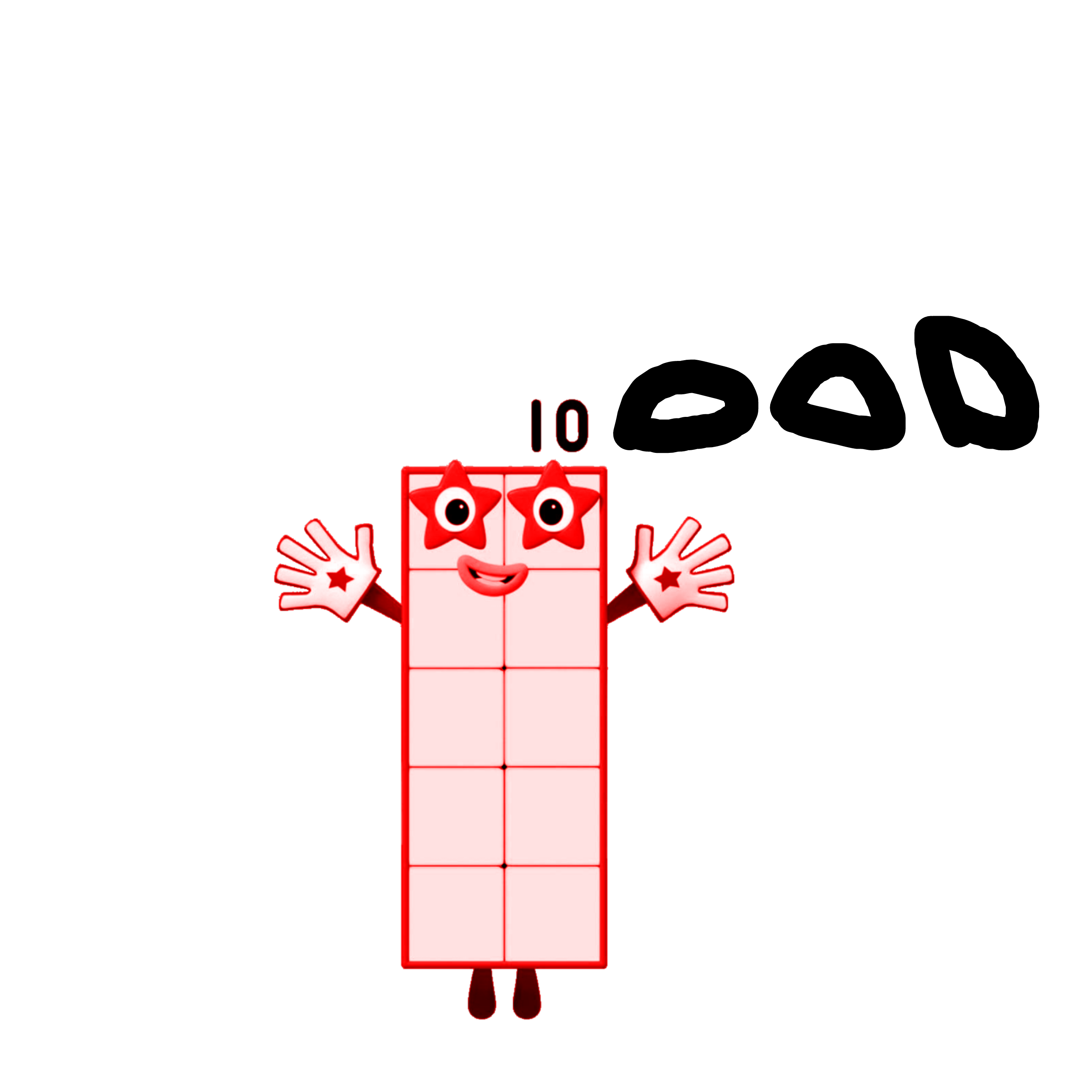 freetoedit 10'000 sticker by @roblox_numberblocks