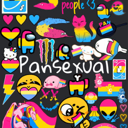 pan pansexual pride flag background lgbt