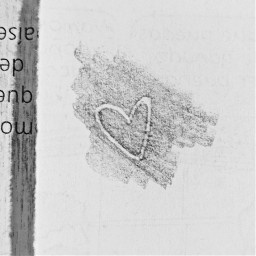 corazon johann heart blanco negro lapiz dibujo grafito rayon letras freetoedit