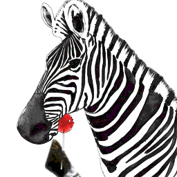 cherryflavor lollipop treat zebra blackandwhite myedit simple aigenerated freetoedit