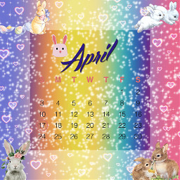 rainbow rainbowcolours bunny calendarchallenge colors april easter aesthetic colorful rabbits cute hearts colorpop freetoedit srcaprilcalendar2022 aprilcalendar2022