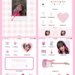 kpop wallpaper wallpaperlayout layout widget wallpaperwidget girlgroup bts pink cute kawaii stayc fromis_9 loona chuu yoon hayoung