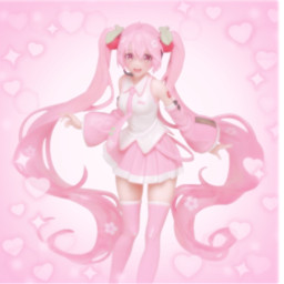 freetoedit sakura miku vocaloid sakuramiku cutecore kawaii kawaiicore anime pink