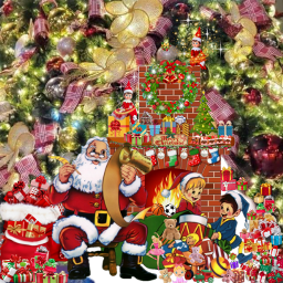 christmas santa presents gifts toys elf santashelpers santaslist santasbag merrychristmas decorations freetoedit local