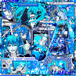complex edit complexedit freetoedit local aesthetic anime manga hatsunemiku hatsune miku vocaloid blue cybercore
