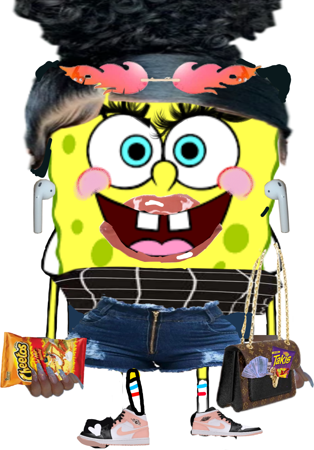 spongebob baddie sticker by @lilacwatersflower