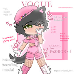 idk voguemagazine fashion pink cat gacha gachaclub gachaedit vogue bored interesting yes lol ok voguecover