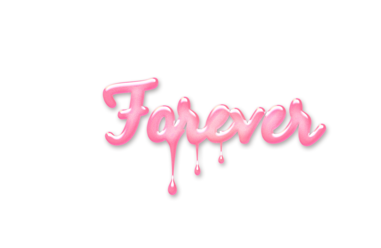 freetoedit forever love drip text sticker by @highitscat