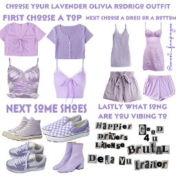 freetoedit chooseyouroutfit lavender or sour olivia oliviarodrigo