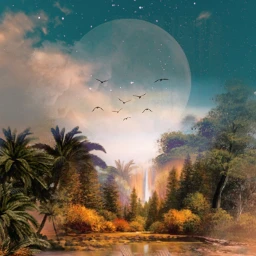 landscape exterior outside outdoor scenery woods trees forestlife picsarteffects picsartchallenge skybackground clouds moon @anoopseth notfreetoedit freetoedit ircwallpapersky wallpapersky