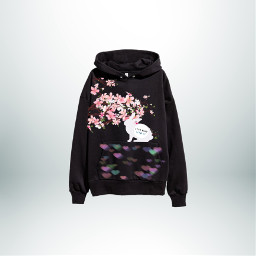 sakura blossoms bunny staykind beyourself entry hoodie freetoedit picsart ircdesignthehoodie designthehoodie