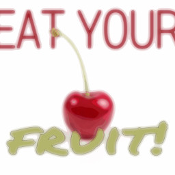 eatyourfruit fruit cherries eat food simple poster image challenge fruitandveg ecsingleobjects singleobjects