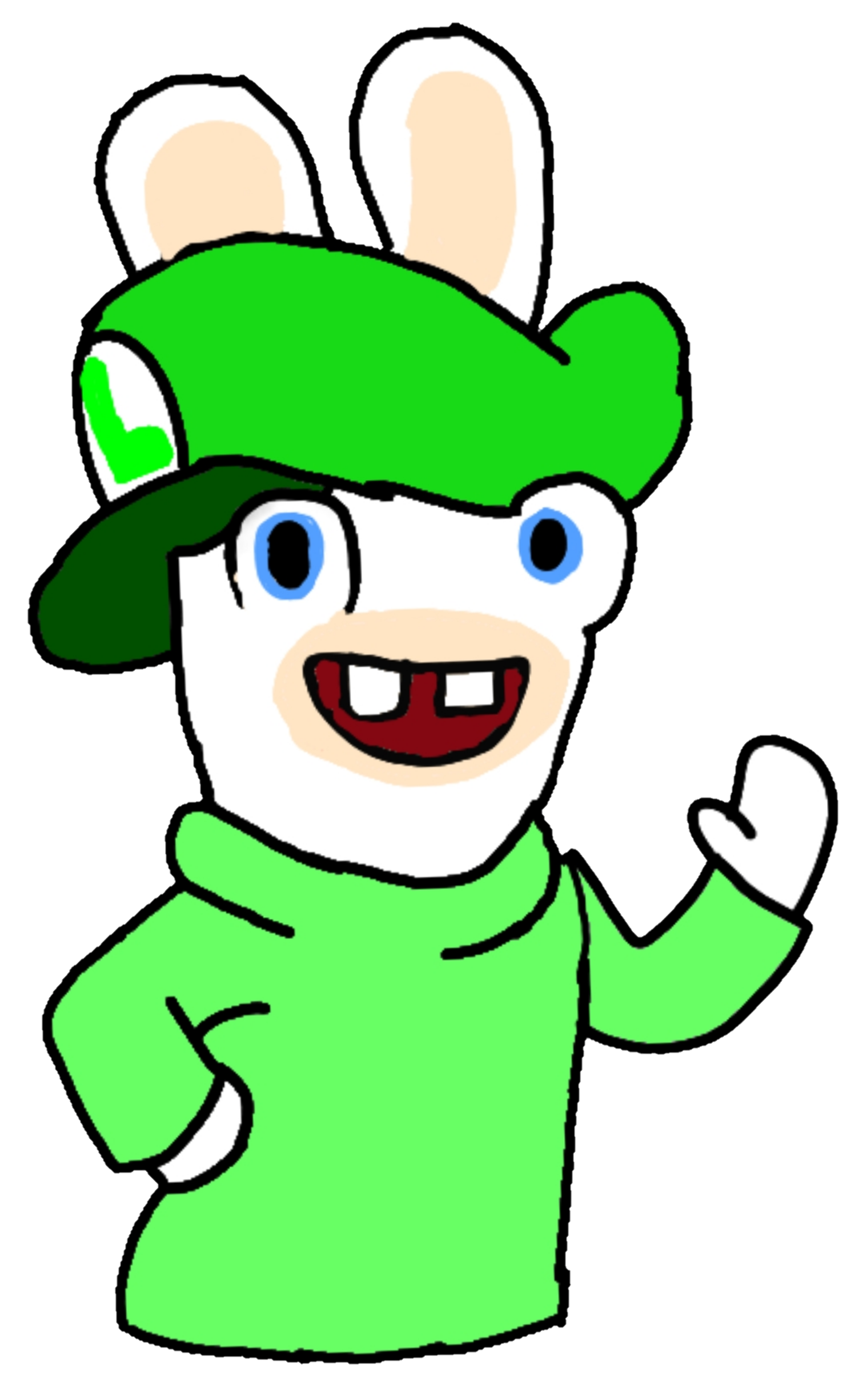 rabbidmlp rabbidluigi sticker by @supersouthparkfan