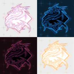 dragon logo icon colorswatches