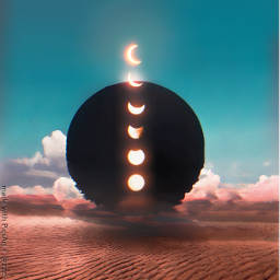 stayinspired moon surreal space freetoedit