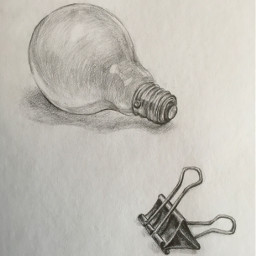 traditionalart art sketch lightbulb howdoibreatheagain