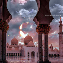 picsartedit photoedit myart artsy sky skyview moonlight mosque islam islamic muslim stars clouds allah ramadankareem ramadan ramadanmubarak islamic_art moon aesthetic photograpy background portrait alhamdulillah kurdistan freetoedit
