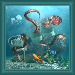 storytelling instachallenge kraken fantasy underwater freetoedit