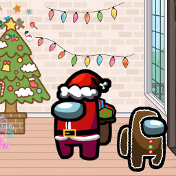 freetoedit christmas merrychristmas2021 amongus tree santa gingerbread reindeer