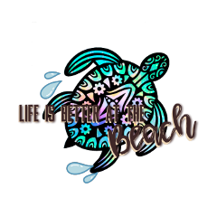 freetoedit life is better atthebeach beach summer fun water turtle tortoise quote sayings live hot splash party photography sticker clipart