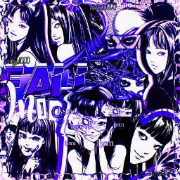 freetoedit tomie tomiejunjiito gothcore gothcorecollage dark purple black complex anime manga