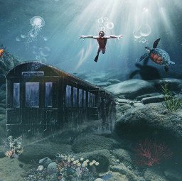 freetoedit underwater train magic sea