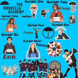 theumbrellaacademy number1 number2 number3 number4 number5 number6 number7 allison klaus five ben vanya luther diego hargreeves hargreevesfamily hello goodbye freetoedit